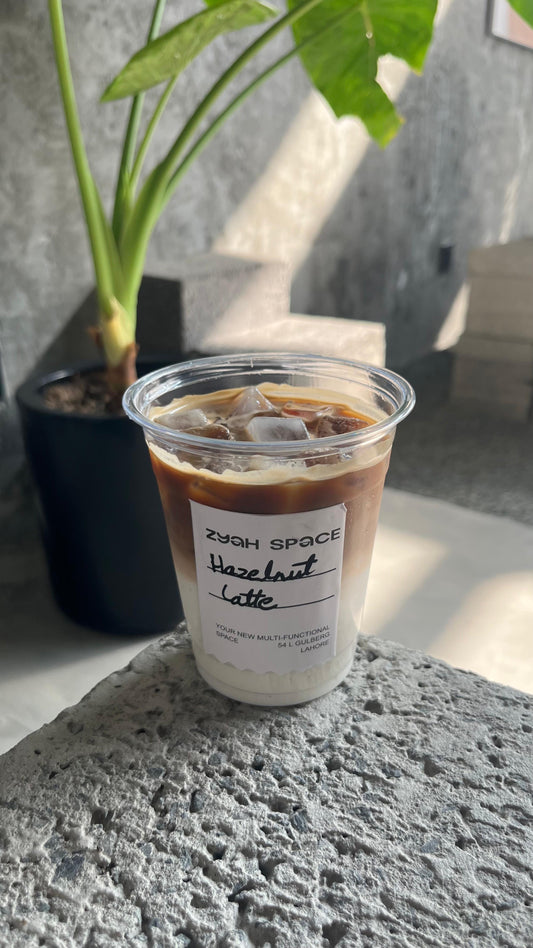 ICED HAZELNUT LATTE